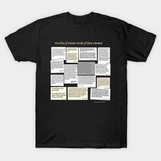 First Lines of Fourteen Works of Classic Literature T-Shirt